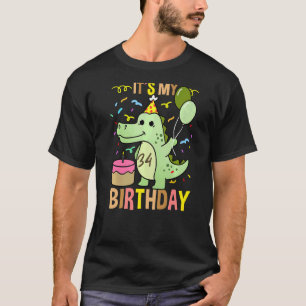 Mein 34. Geburtstag Krokodil-Alligator T-Shirt