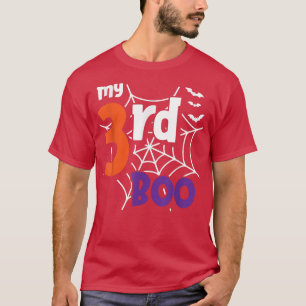 Mein 3. Boo Lazy Halloween Kostüm Niedlich Spider  T-Shirt