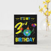 Mein 3. Geburtstag Karte (Gelbe Blume)