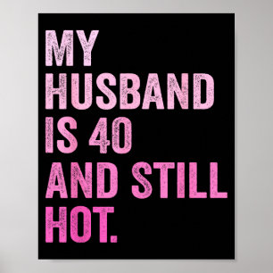Mein 40. Ehemann Geburtstag Ehemann 40 Poster