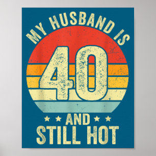 Mein 40. Ehemann Geburtstag Ehemann 40 Poster