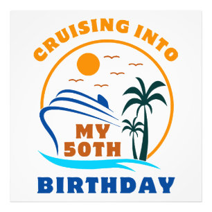 Mein 50. Geburtstag auf dem Boot Fotodruck