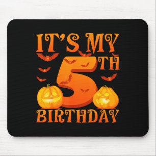 Mein 5. Geburtstag Kürbisse 5 Jahre Alt Halloween Mousepad