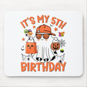 Mein 5. Geburtstag Lustiger Halloween Spuk Geist 5 Mousepad