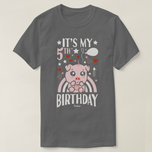 Mein 5. Geburtstag T-Shirt (Design vorne)