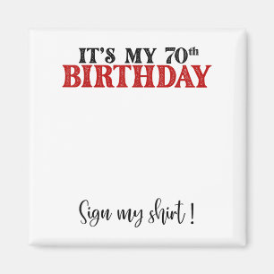 Mein 70. Geburtstag, Niedlich 70 Jahre alte Frauen Magnet