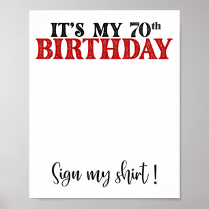 Mein 70. Geburtstag, Niedlich 70 Jahre alte Frauen Poster