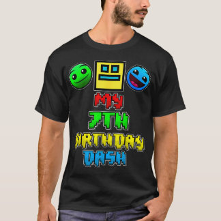 Mein 7. Geburtstags-Dash-Videospiel-Thema 7 Party T-Shirt