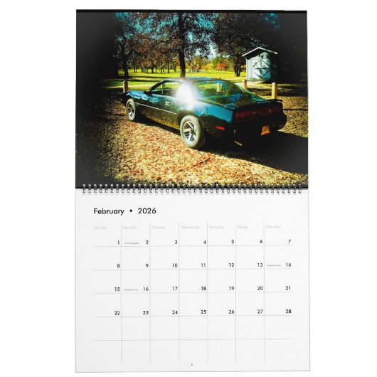 Mein 85 Pontiac Firebird Kalender (Feb 2026)