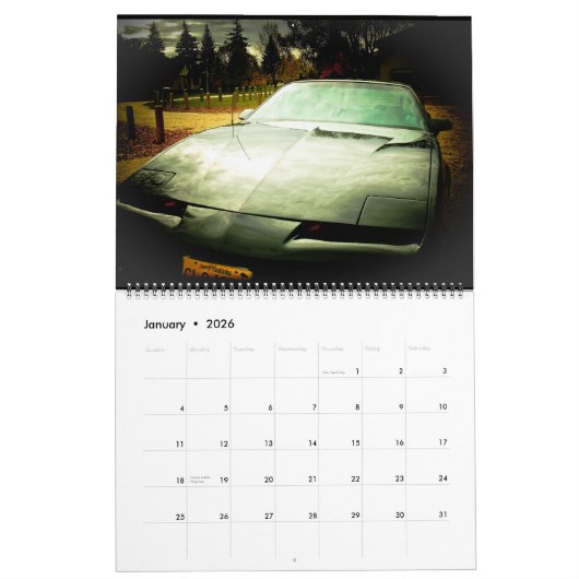 Mein 85 Pontiac Firebird Kalender (Jan 2026)