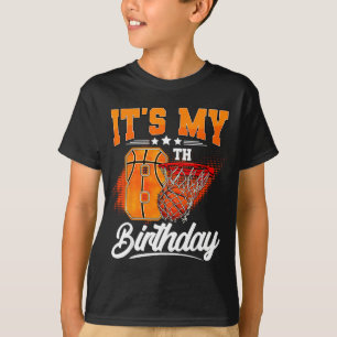 Mein 8. Geburtstag Junge Basketball 8 Jahre alter T-Shirt