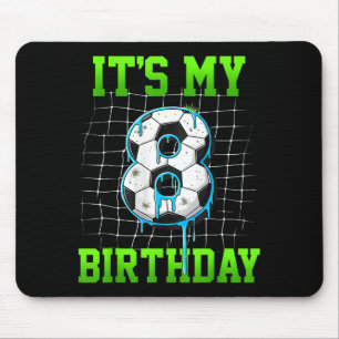 Mein 8. Geburtstag Lustiger Fußball-Geburtstag Jun Mousepad