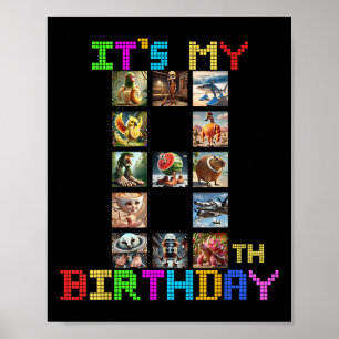 Mein 8. Geburtstag Lustiges italienisches Brainrot Poster