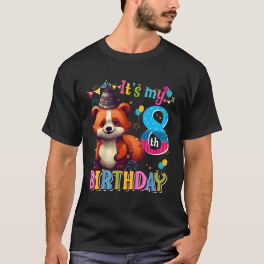 Mein 8. Roter Panda T-Shirt (Vorderseite)
