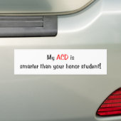 Mein ACD ist intelligenter… Autoaufkleber (Auf Auto)