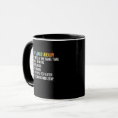Mein ADHD-Gehirn - Geschenk zur Neurovielfalt Tasse (Vorderseite Links)