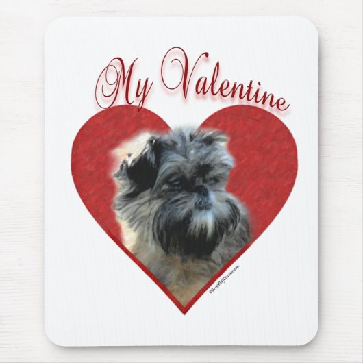 Mein Affenpinscher Valentine Mousepad (Vorne)