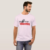 Mein afrikanisches Grau ist mein Valentinsgruß T-Shirt (Vorne ganz)