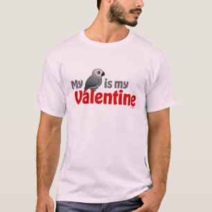 Mein afrikanisches Grau ist mein Valentinsgruß T-Shirt