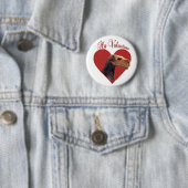 Mein Airedale Terrier Valentine Button (Beispiel)