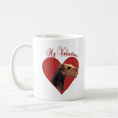 Mein Airedale Terrier Valentine Kaffeetasse (Links)