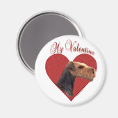 Mein Airedale Terrier Valentine Magnet (Vorderseite/Rückseite)