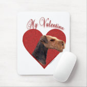 Mein Airedale Terrier Valentine Mousepad (Mit Mouse)