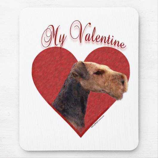 Mein Airedale Terrier Valentine Mousepad (Vorne)