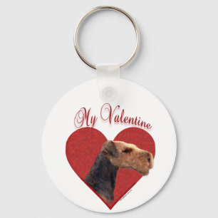 Mein Airedale Terrier Valentine Schlüsselanhänger