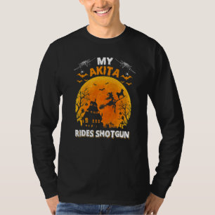 Mein Akita fährt im Schützenhaus mit  Akita Hund H T-Shirt