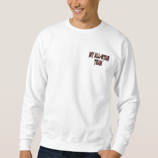 Mein All-Star-Team Männerpulli-Links Sweatshirt (Vorderseite)