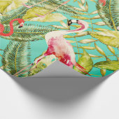 Mein Aloha Dschungel-Vogel-Flamingo-Garten Geschenkpapier (Ecke)