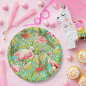 Mein Aloha Jungle Bird Flamingo Garden Pappteller (Party)