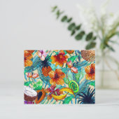 Mein Aloha Tropical Frucht and Jungle Flower Garde Postkarte (Stehend Vorderseite)