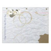 Mein alter englischer Sheepdog hat meinen Lektions Notizblock (Vorderseite)