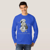 Mein alter englischer Sheepdog hat meinen Lektions T-Shirt (Vorne ganz)