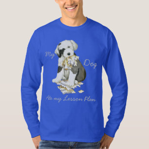 Mein alter englischer Sheepdog hat meinen Lektions T-Shirt