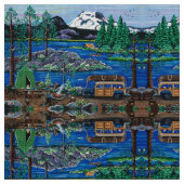 Mein "altes" Camping Woody Stoff (Nahaufnahme)