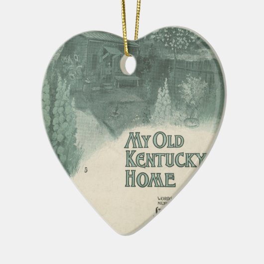 Mein altes Kentucky-Zuhause Keramikornament (Links)