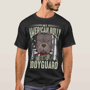 Mein amerikanischer Bulldogge ist mein Zitat vom P T-Shirt