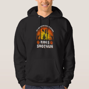 Mein amerikanischer Cocker Spaniel Hund fährt mit Hoodie