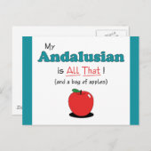 Mein Andalusier ist All That! Funny Horse Postkarte (Vorne/Hinten)
