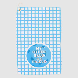 Mein anderer Ball ist ein Pickle Golfer Blue Pickl Golfhandtuch