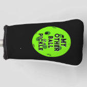 Mein anderer Ball ist ein Pickle Golfer Green Pick Golf Headcover (Vorderseite)