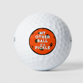 Mein anderer Ball ist ein Pickle Golfer Orange Pic