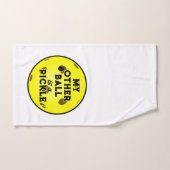 Mein anderer Ball ist ein Picknickgolfer-Gelber Pi Handtuch (Handtuch)