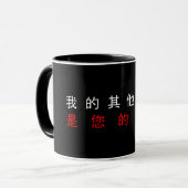 MEIN ANDERER COMPUTER IST IHR COMPUTER - Chinesisc Tasse (Vorderseite Links)