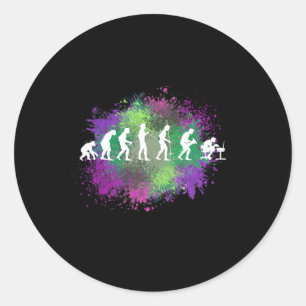 Mein anderer Computer ist Ihre Computer-Evolution  Runder Aufkleber