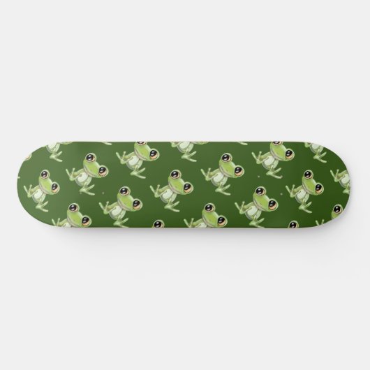 Mein anderer Green Frog Friend Skateboard Deck (Horizontal)
