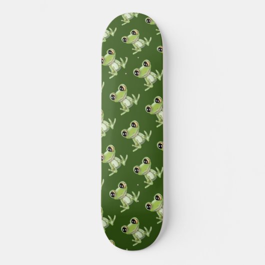 Mein anderer Green Frog Friend Skateboard Deck (Vorderseite)